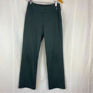 Lands' End Stretch pull on Athleisure Gray Wide Leg Crop Pants Size S 6 8